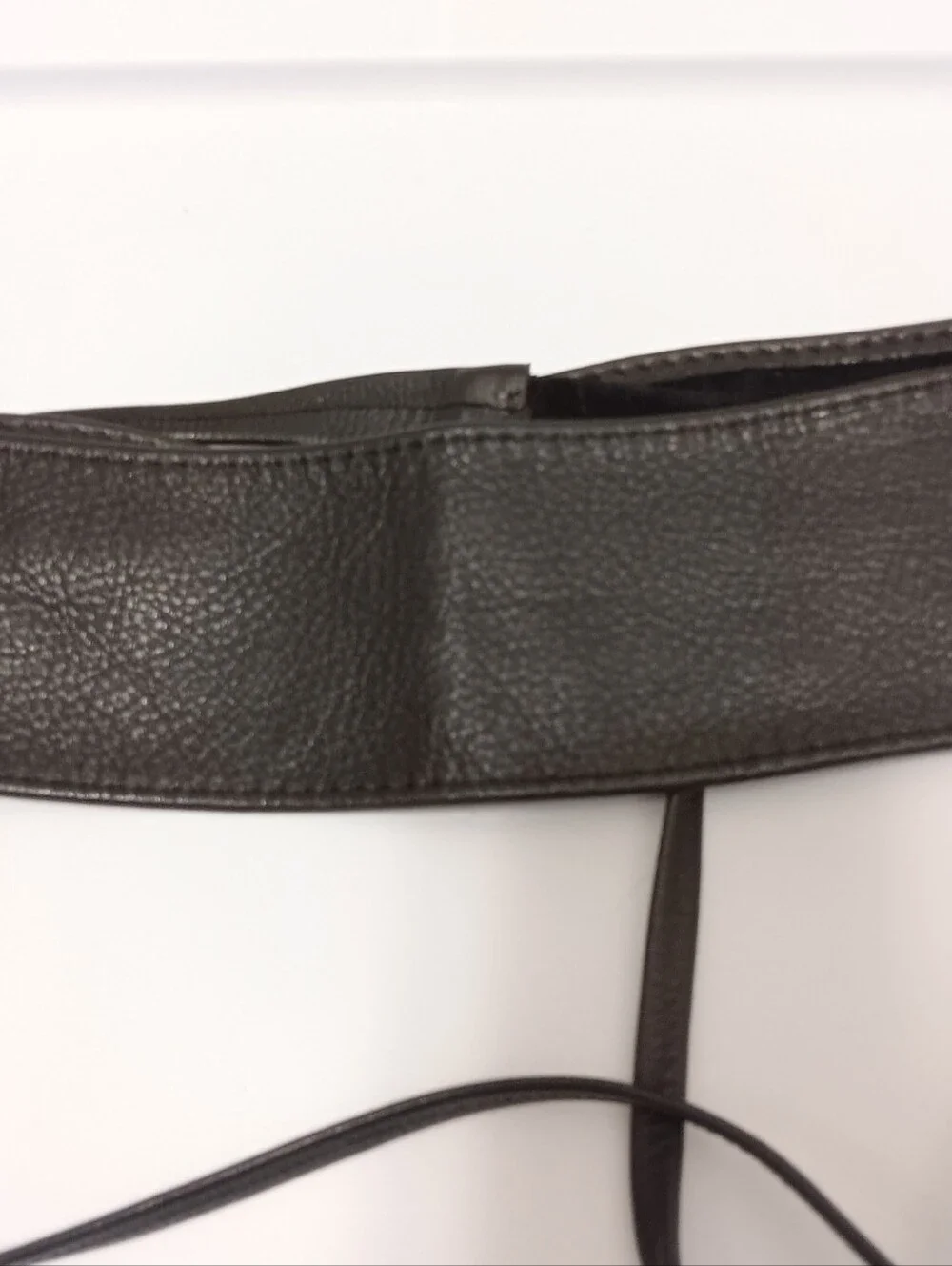 Obi Belt Black Leather 105